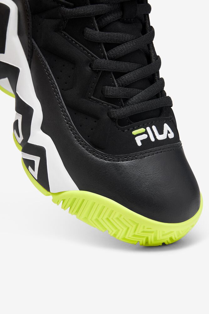 Fila Mb Tennis Shoes Blk/Sfty/Wht | ASKM79230