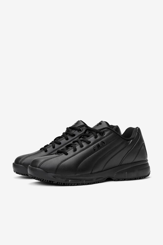 Fila Memory Niteshift Slip Resistant Shoe Casual Shoes Blk/Blk/Blk | CEVD40712