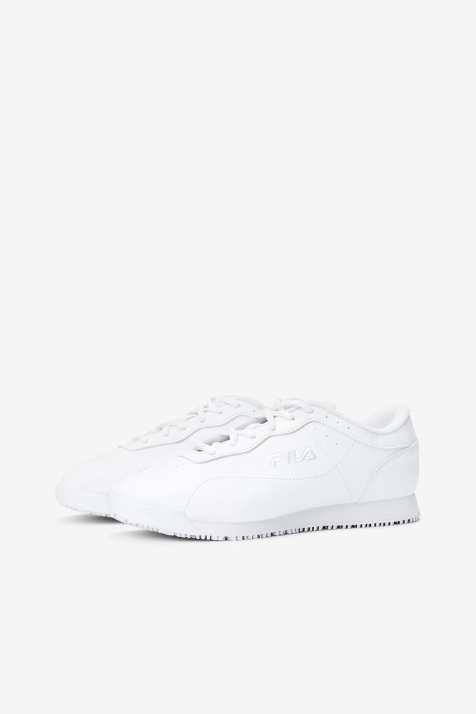 Fila Memory Viable Slip Resistant Shoe Casual Shoes Wht/Wht/Wht | JHZC24376