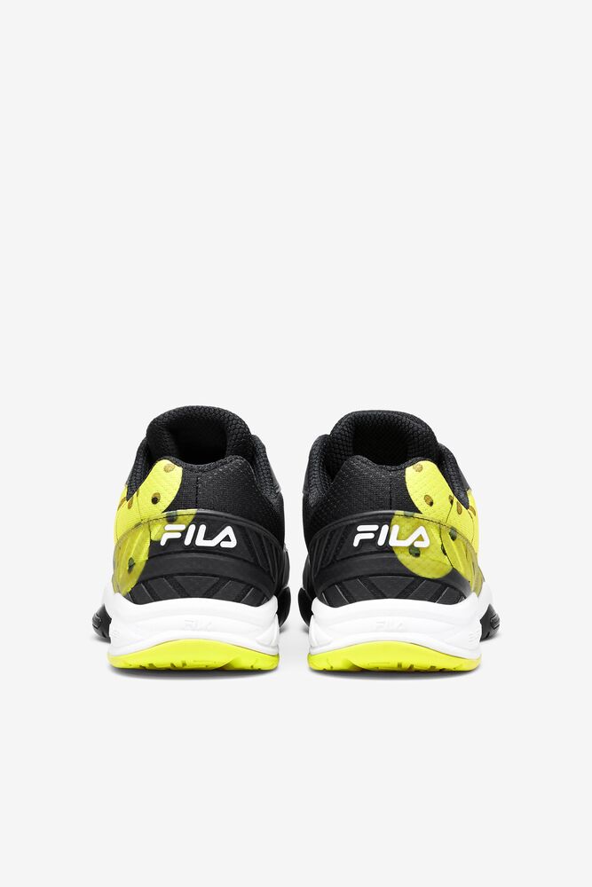 Fila Men’S Volley Zone Tennis Shoes Negras Blancas Amarillo | YBGU94512