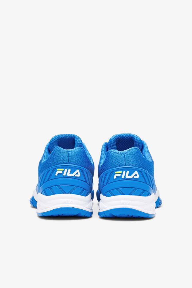 Fila Men’S Volley Zone Tennis Shoes Azules Blancas Amarillo | AVNW47685