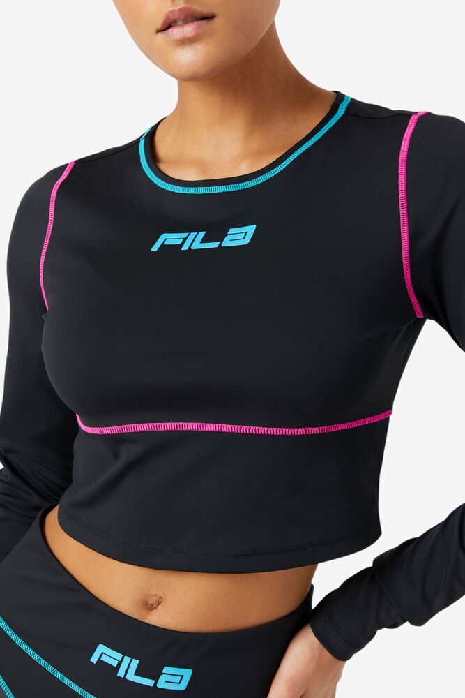 Fila Micci Long Sleeve Training Top Negras | ZYKF85703