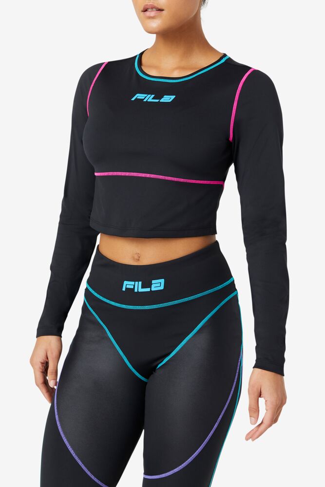 Fila Micci Long Sleeve Training Top Negras | ZYKF85703