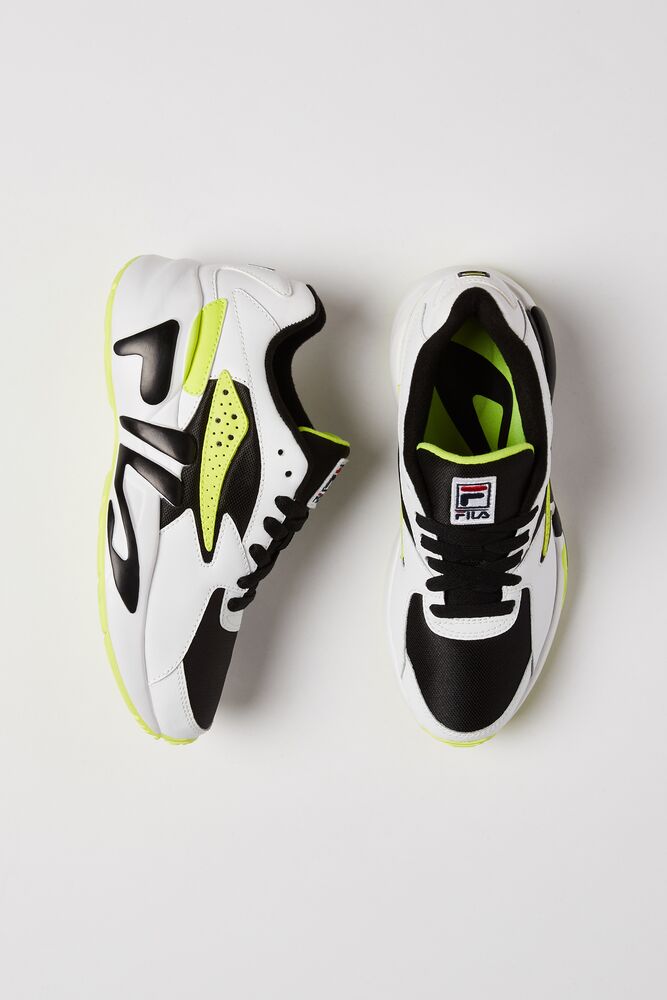 Fila Mindblower Tennis Shoes Blk/Wht/Sfty | PDAU15286