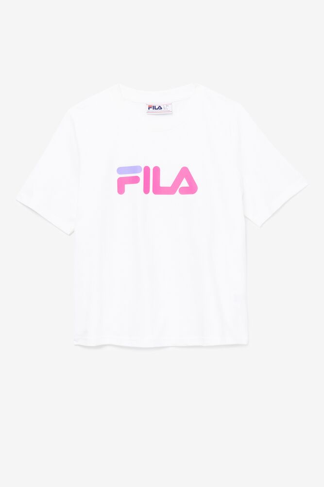 Fila Miss Eagle Tee Blancas Rosas Moradas | JPYO18954