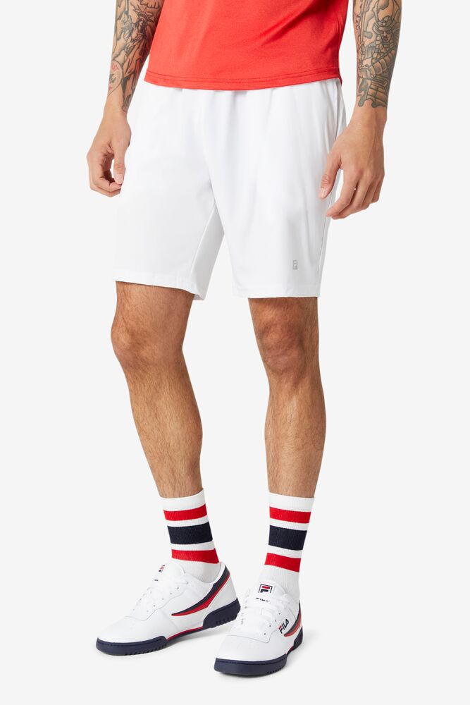 Fila Modern Fit Short Blancas | MOHI06735