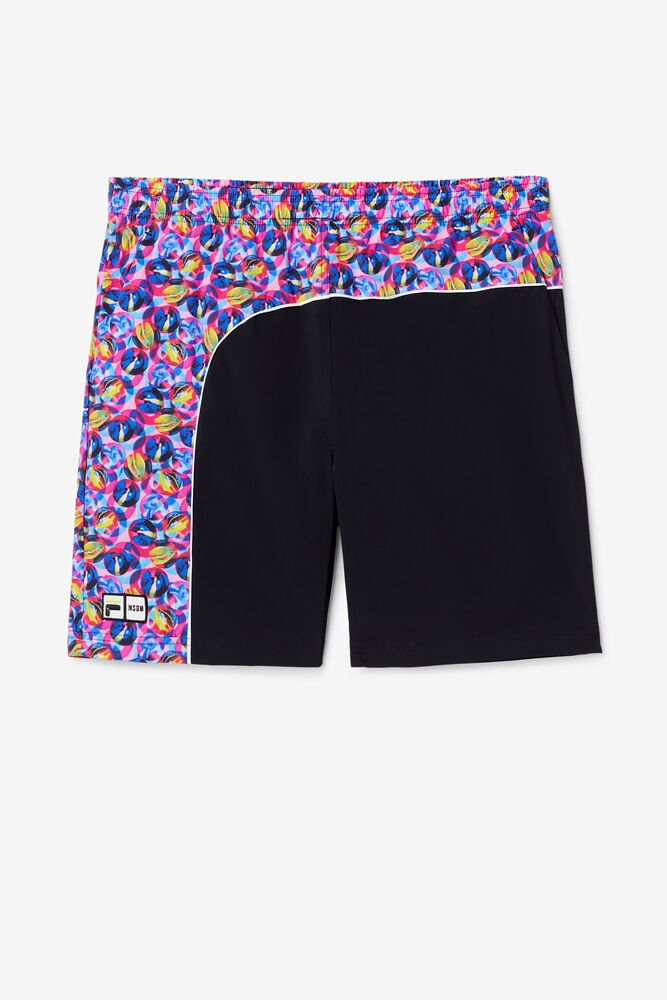 Fila Msgm X Fila Printed Short Negras | CNER29017