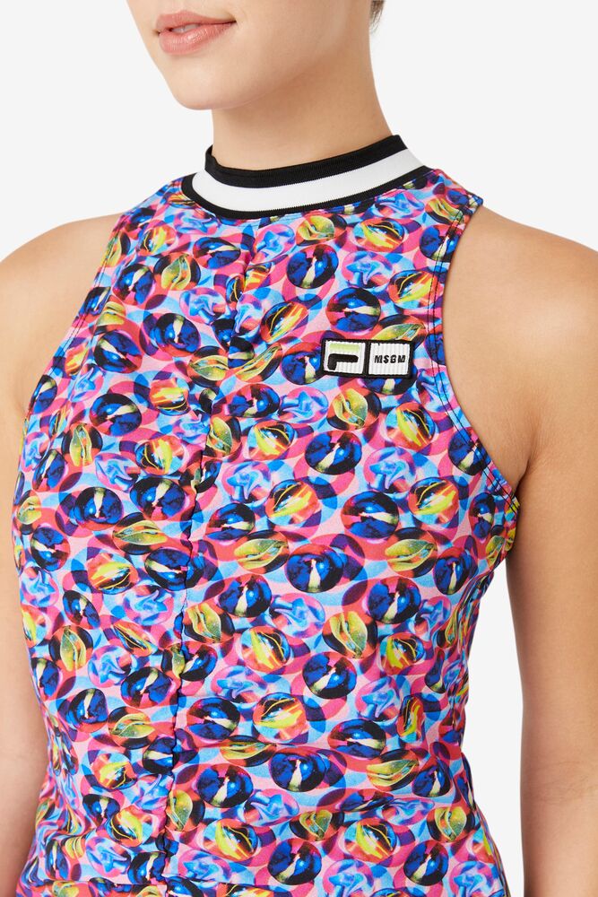 Fila Msgm X Fila Raceback Tank Rosas | GODH51472