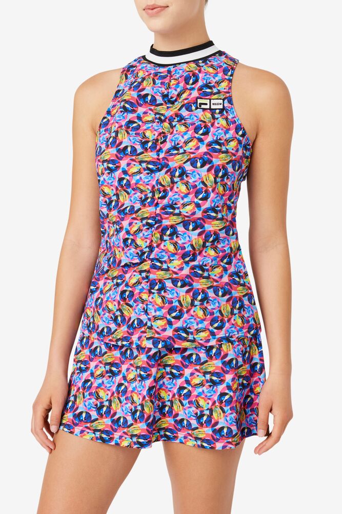 Fila Msgm X Fila Raceback Tank Rosas | QTRA65174