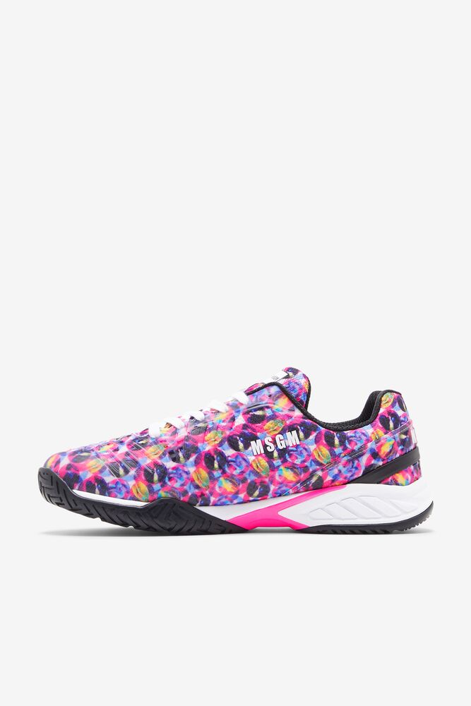 Fila Msgm X Fila  Axilus 2 Energized Tennis Shoes Blancas Rosas | CKEN40186