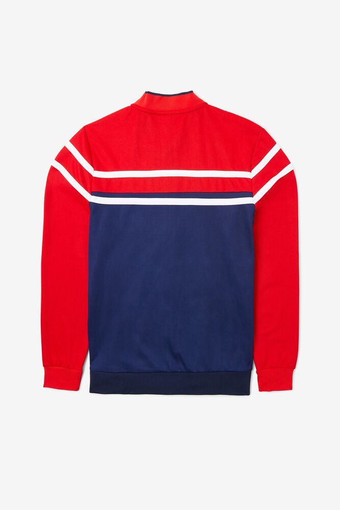 Fila Naso Jacket Azul Marino Rojas Blancas | WVJR08649