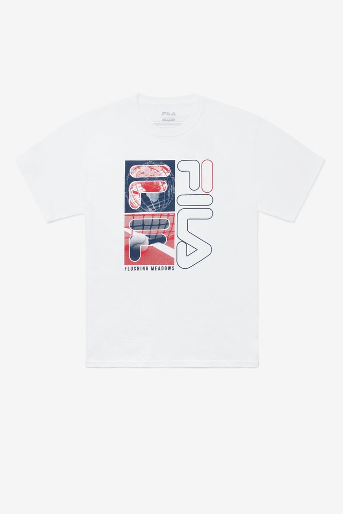 Fila Nyc Collage Tee Blancas | MZRY85703