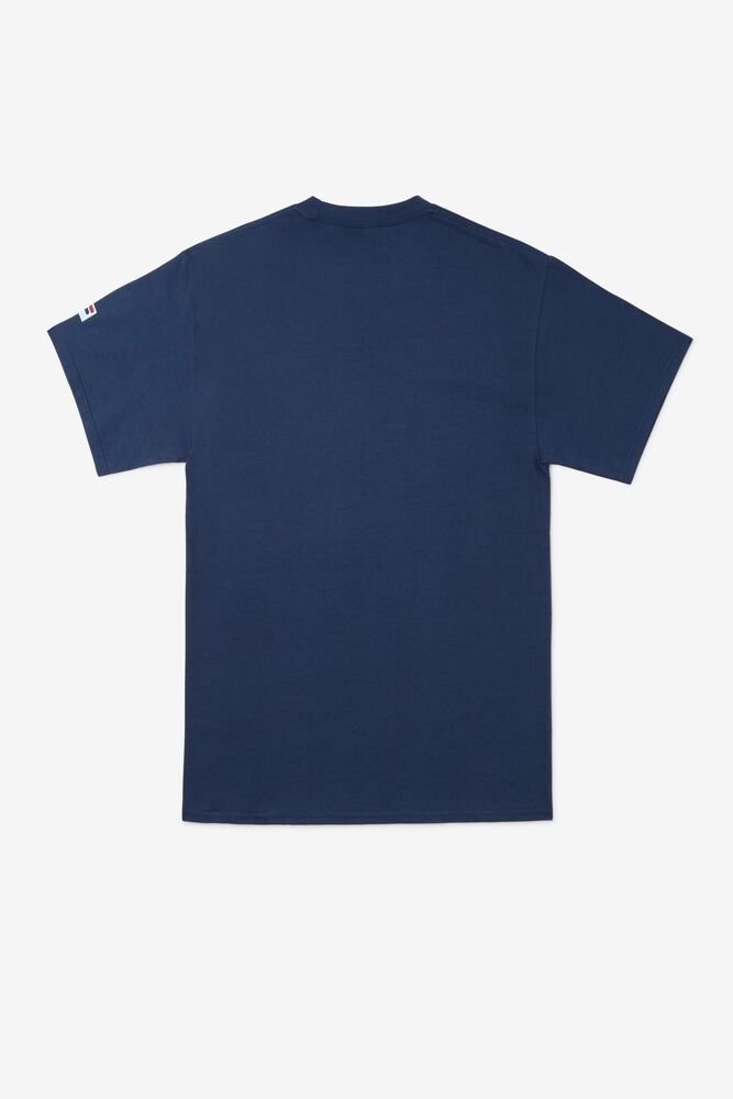 Fila Nyc Court Tee Azul Marino | QIPO25164