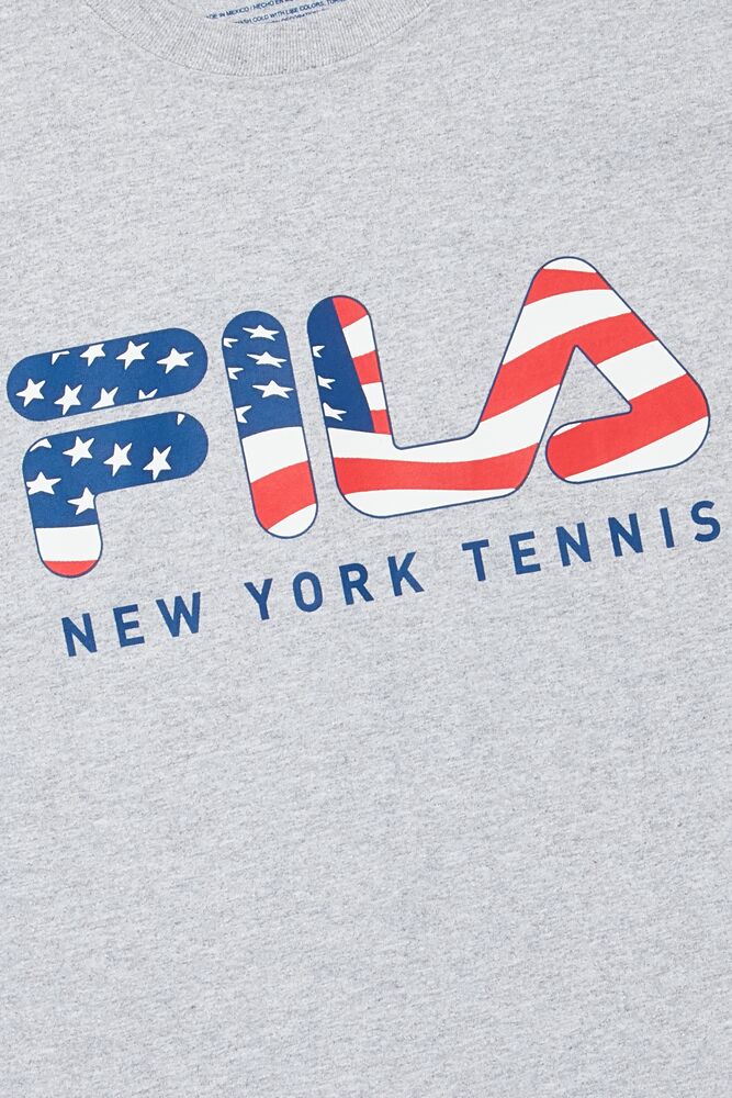 Fila Nyc Fila Flag Tee Gris | YDMH75389