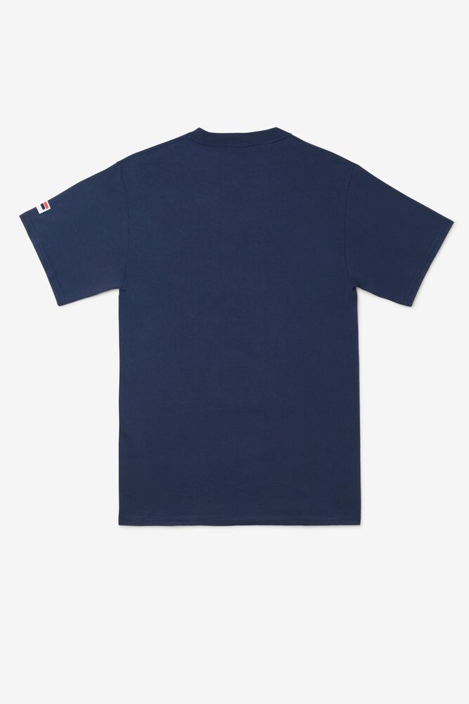 Fila Nyc Globe Tee Azul Marino | SGDP42817