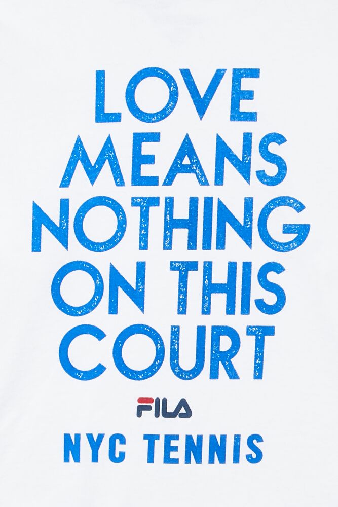 Fila Nyc Loves Means Crops Long Sleeve Blancas | IYZC09463