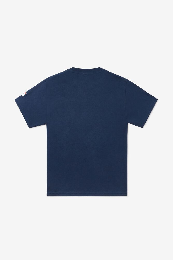 Fila Nyc Youth Tennis Tee Azul Marino | NCFM31280