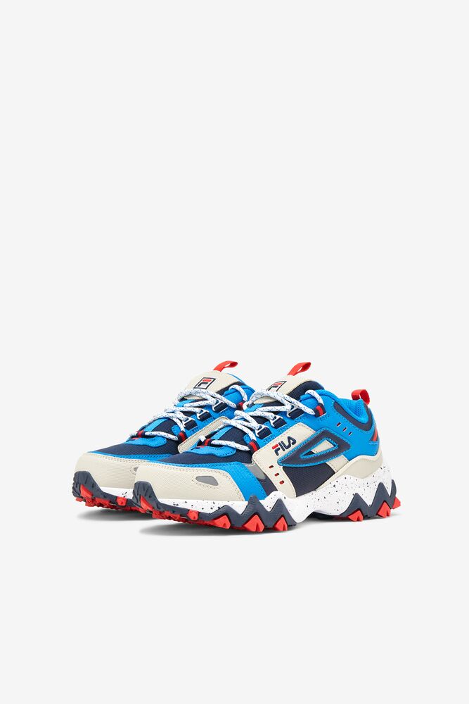 Fila Oakmont Tr Sneakers Azul Marino Plateadas Azules | CZJD53097