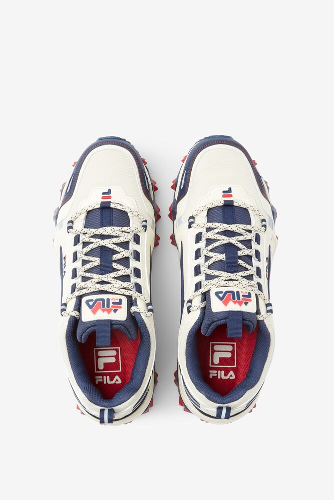 Fila Oakmont Tr Sneakers Blancas Azul Marino Rojas | QFLT35467