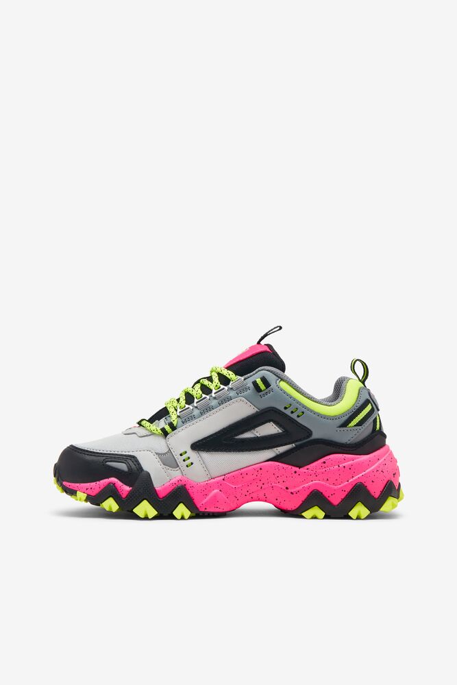 Fila Oakmont Tr Sneakers Ggry/Blk/Pglo | JTHW45620