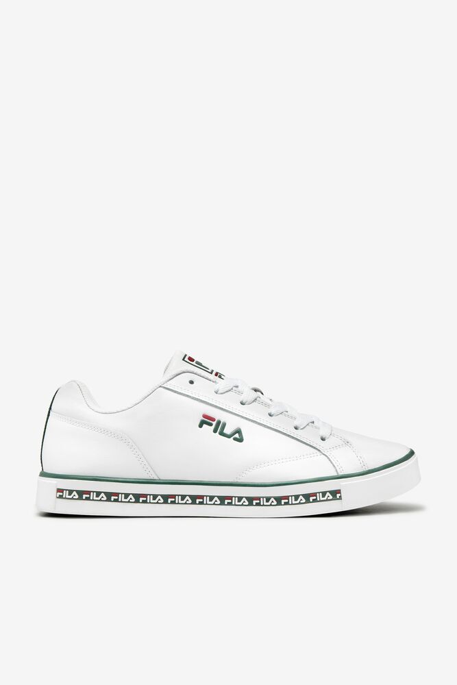 Fila Original Court Leather Tennis Shoes Blancas Rojas | XBTG63751