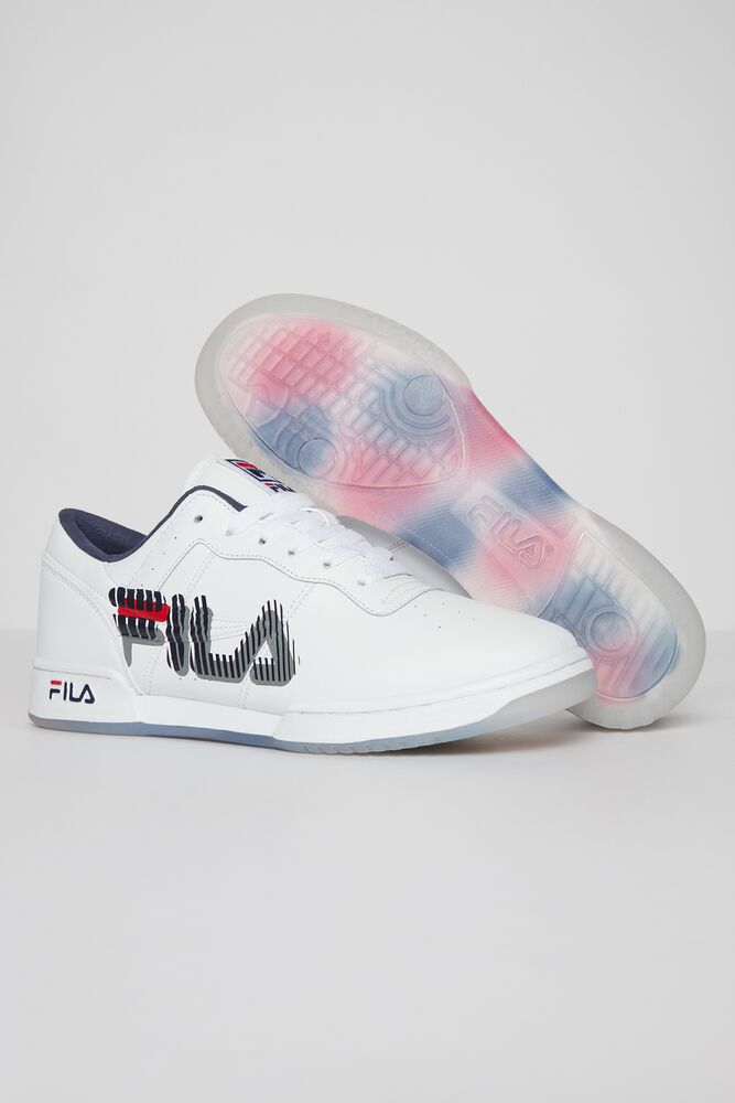 Fila Original Fitness Graphic Sneakers Wht/Fnvy/Fred | PJYE50638