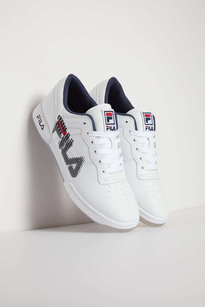 Fila Original Fitness Graphic Sneakers Wht/Fnvy/Fred | PJYE50638