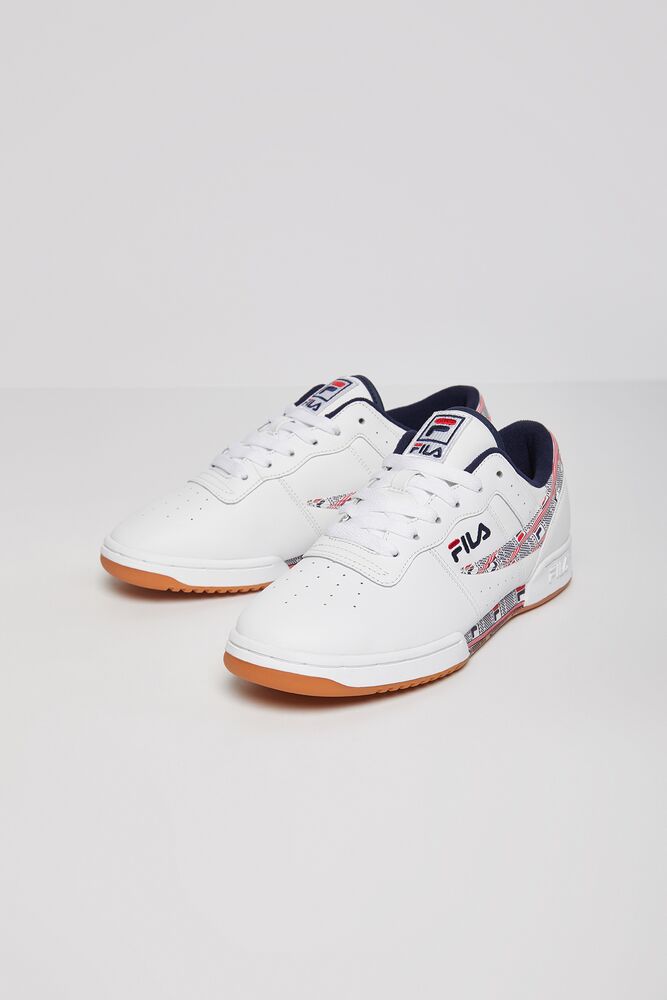 Fila Original Fitness Haze Sneakers Wht/Fnvy/Fred | DVJQ40857