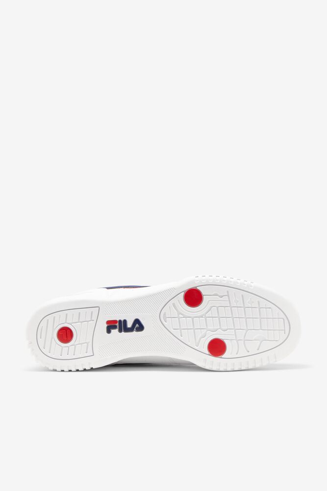 Fila Original Fitness Offset Tennis Shoes Blancas Azul Marino Rojas | RWTO78915