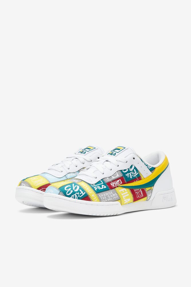 Fila Original Fitness Patchwork Sneakers Blancas Amarillo | CUEL42876