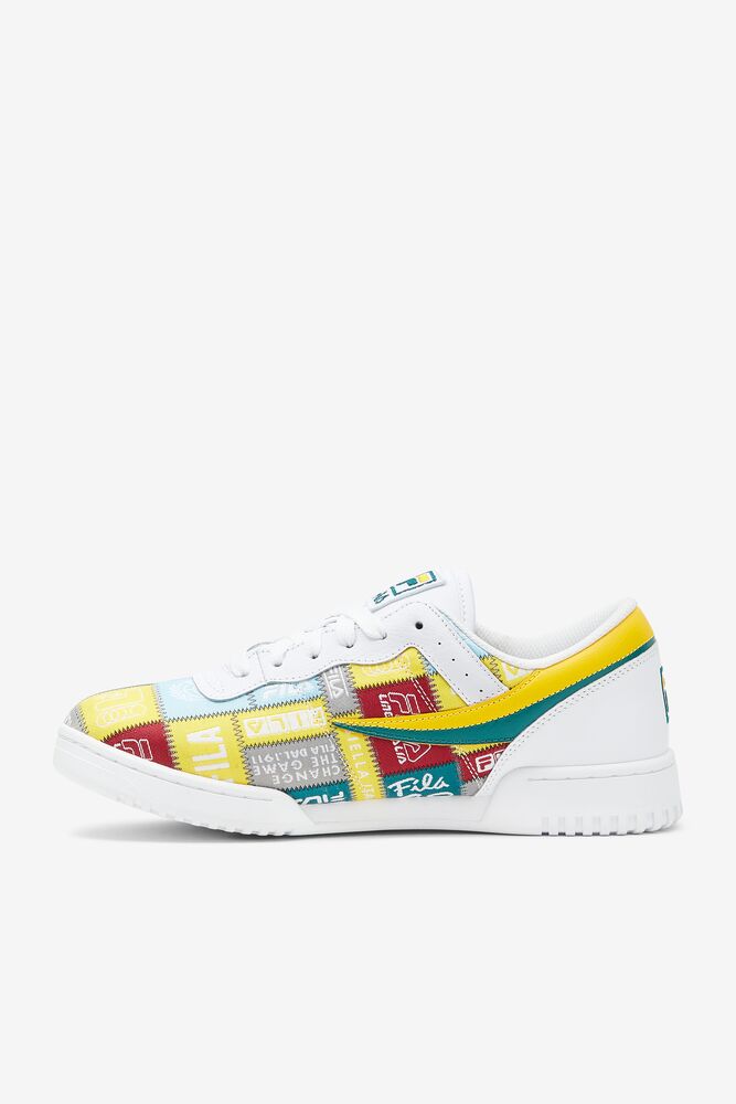 Fila Original Fitness Patchwork Sneakers Blancas Amarillo | CUEL42876