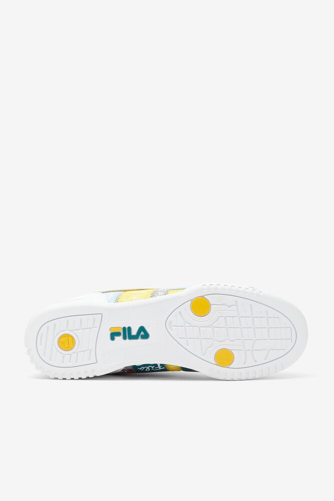 Fila Original Fitness Patchwork Sneakers Blancas Amarillo | PXDT31429