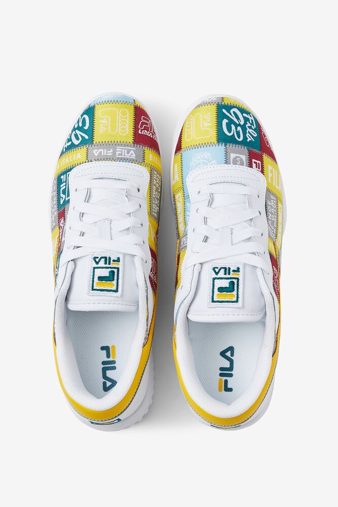 Fila Original Fitness Patchwork Sneakers Blancas Amarillo | PXDT31429