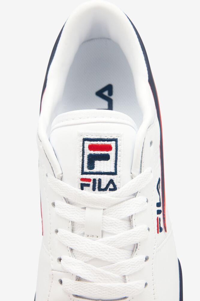 Fila Original Fitness Sneakers Blancas Azul Marino Rojas | AXGP32175