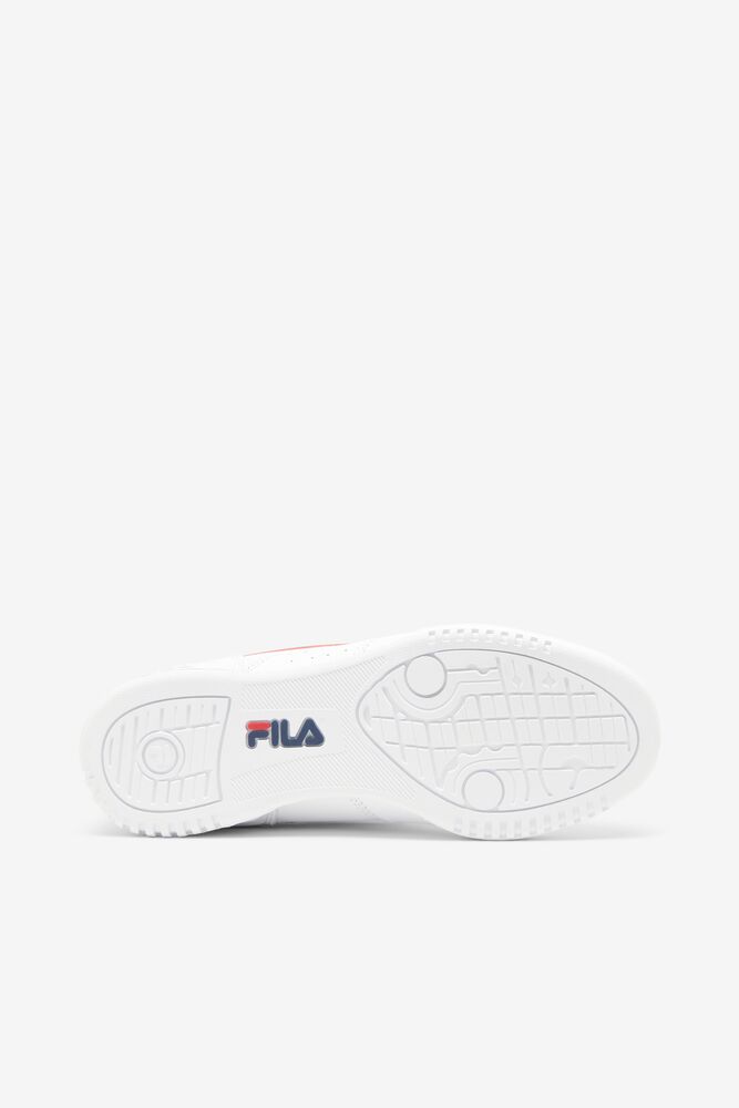 Fila Original Fitness Sneakers Blancas Azul Marino Rojas | ZXAB85729