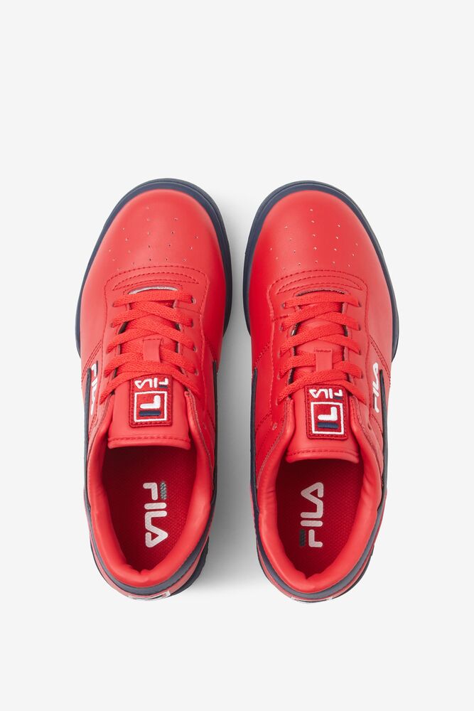 Fila Original Fitness Sneakers Rojas Azul Marino Blancas | UKRM16957