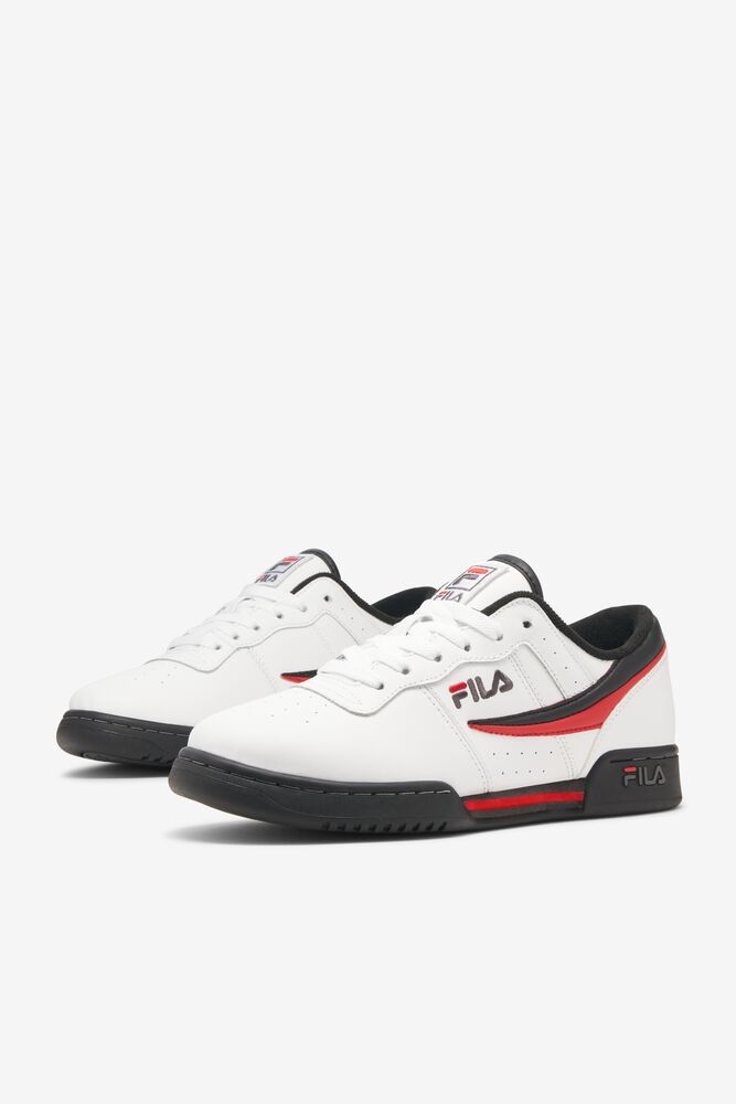 Fila Original Fitness Tennis Shoes Blancas Negras Rojas | RWMX54189