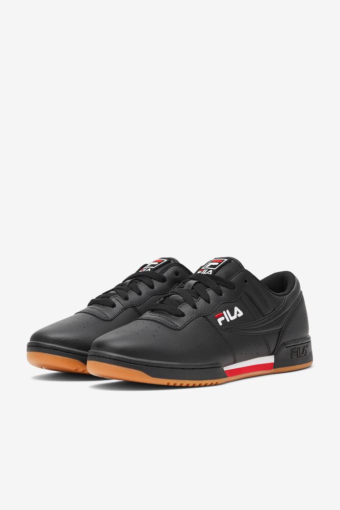 Fila Original Fitness Tennis Shoes Negras Rojas Blancas | JPZF10978