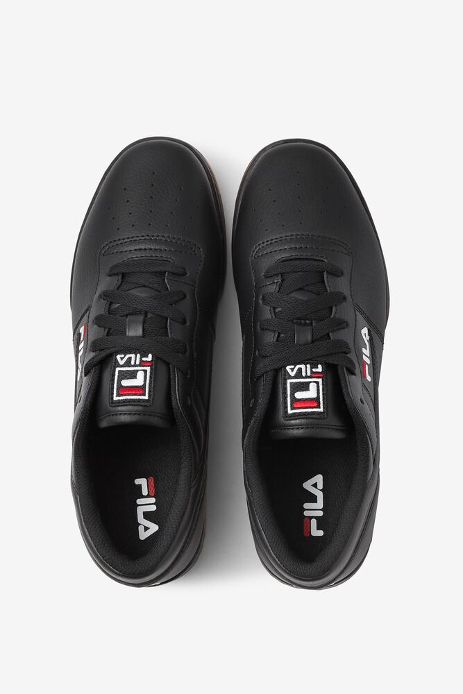 Fila Original Fitness Tennis Shoes Negras Rojas Blancas | JPZF10978