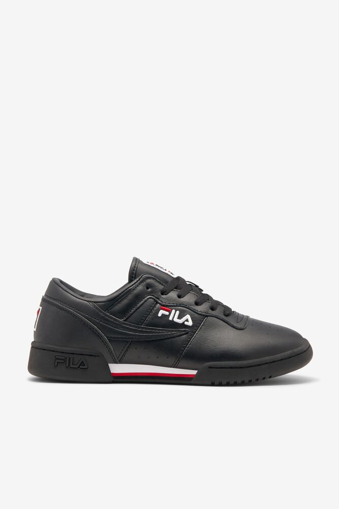 Fila Original Fitness Tennis Shoes Negras Blancas Rojas | UNYM43260