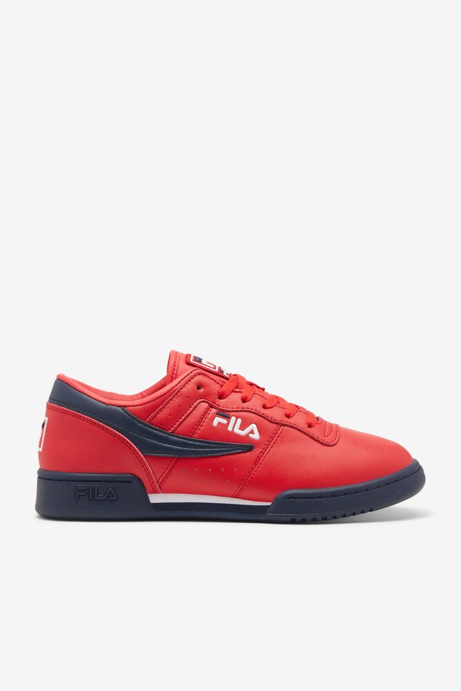 Fila Original Fitness Tennis Shoes Rojas Azul Marino Blancas | LHBV78390