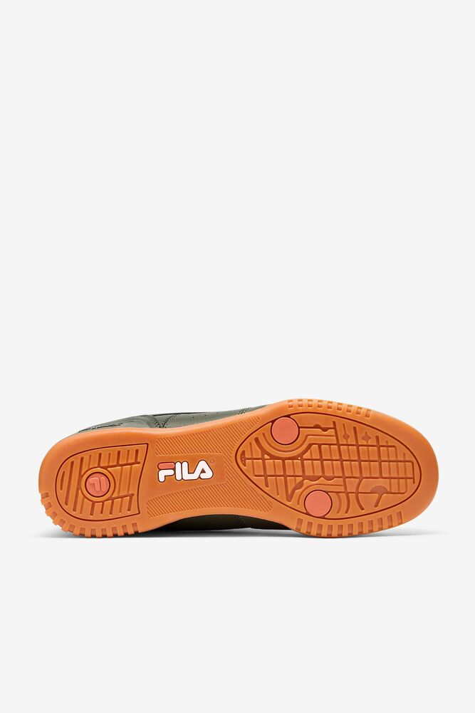 Fila Original Fitness Tennis Shoes Verde Oliva Blancas Rojas | CZUY23745