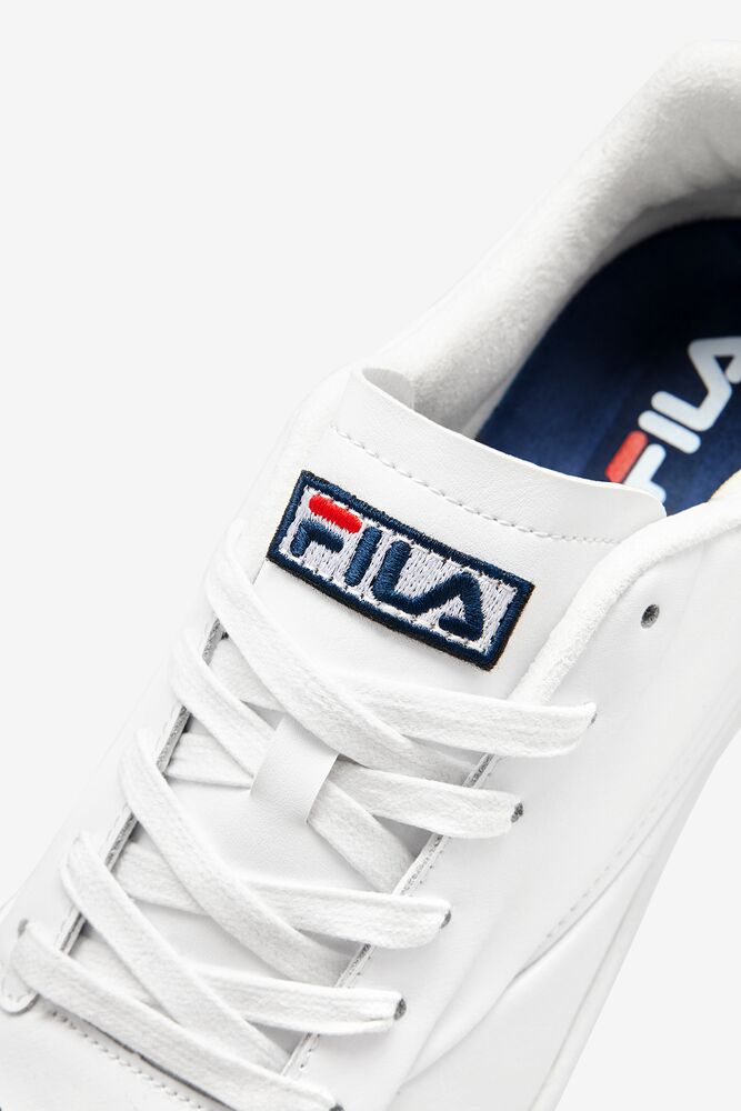 Fila Original Tennis Lx Tennis Shoes Blancas Azul Marino Rojas | SQCB05697