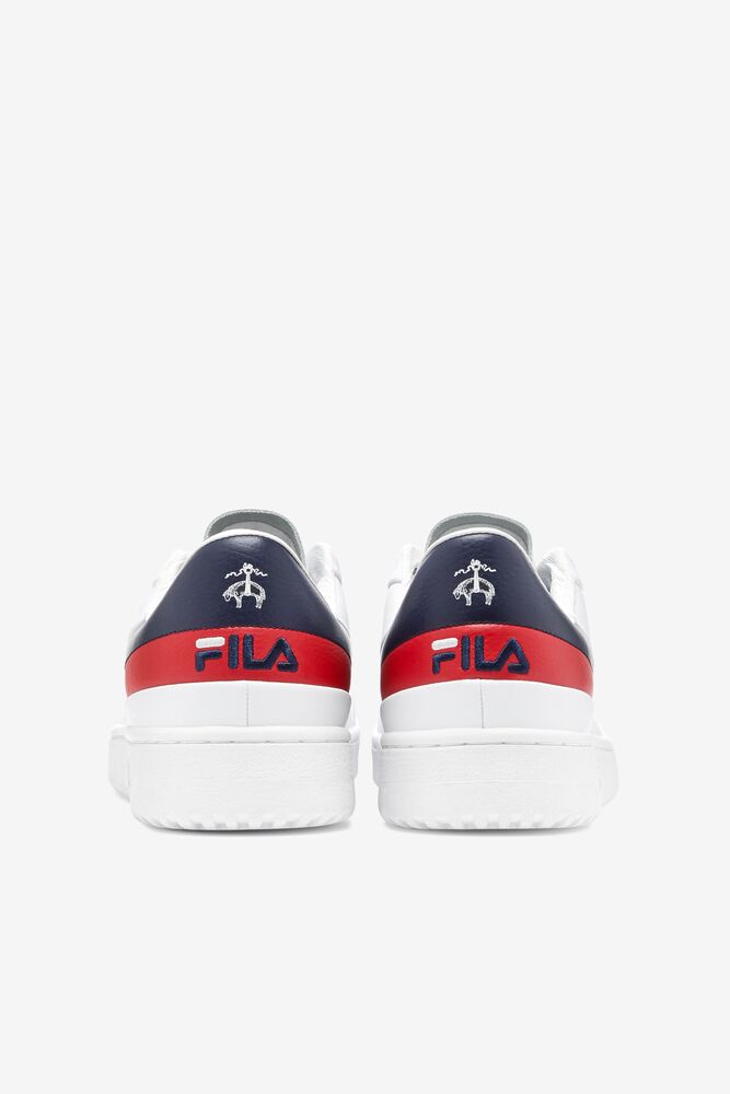 Fila Original Tennis Lx X Brooks Brothers Tennis Shoes Blancas Azul Marino Rojas | HAQG95620