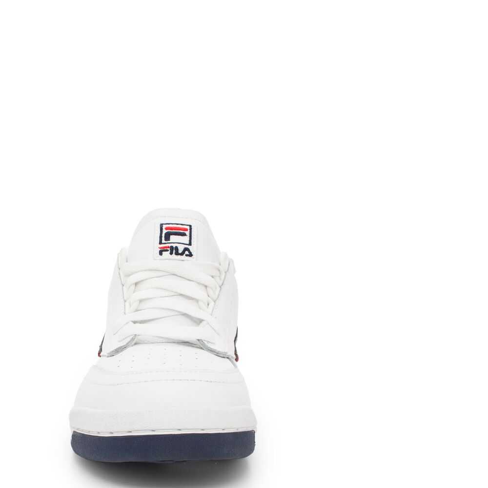 Fila Original Tennis Tennis Shoes Wht/Fnvy/Fred | QUTM26579