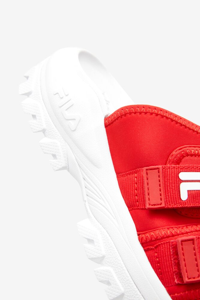 Fila Outdoor Slide Slide Sandals Rojas Blancas Blancas | CALZ69514