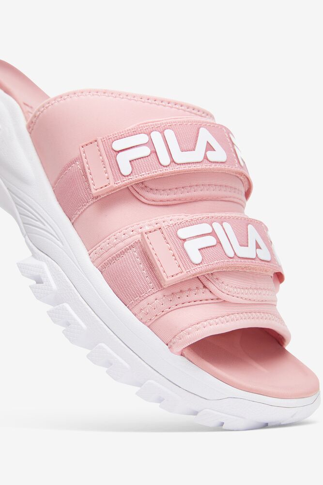 Fila Outdoor Slide Slide Sandals Rosas Rosas Blancas | SDLY07596