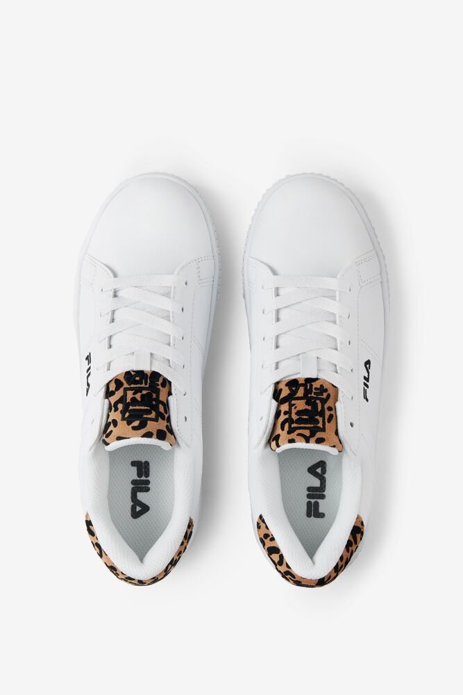 Fila Panache 19 Leopard Sneakers Blancas Negras Blancas | VRTO24960