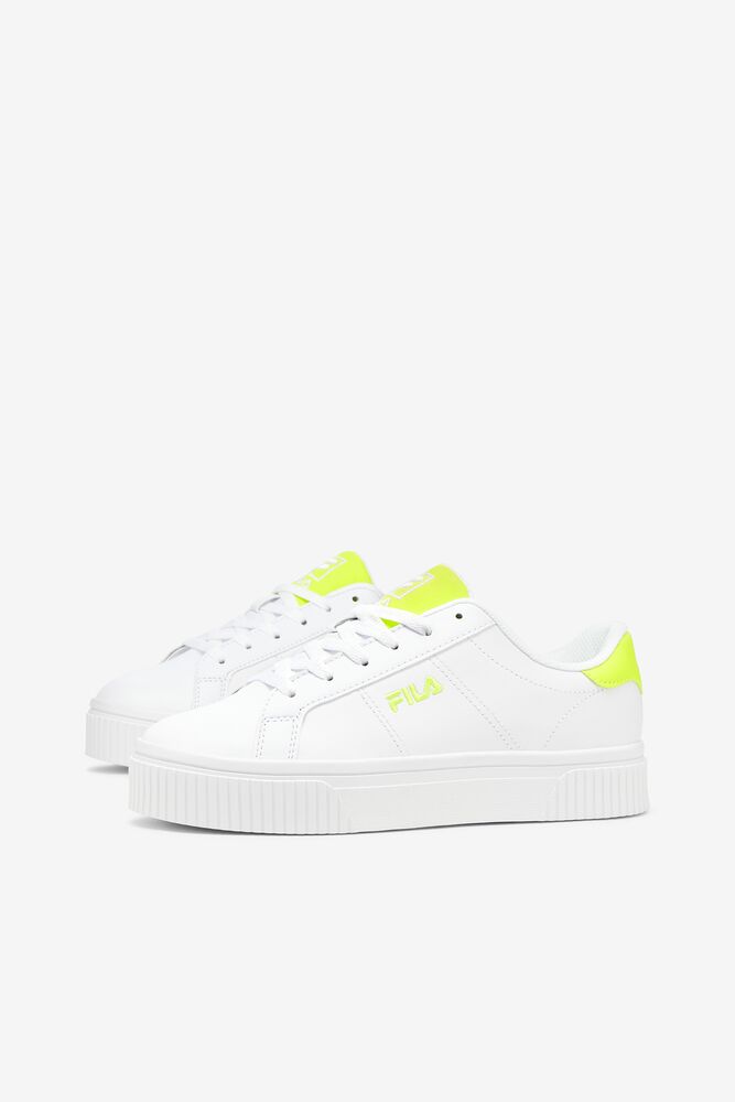 Fila Panache 19 Sneakers Blancas Blancas Amarillo | ENYB78193