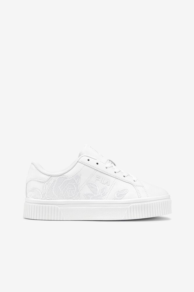 Fila Panache Embroidery Sneakers Blancas Blancas Blancas | LYBX02765